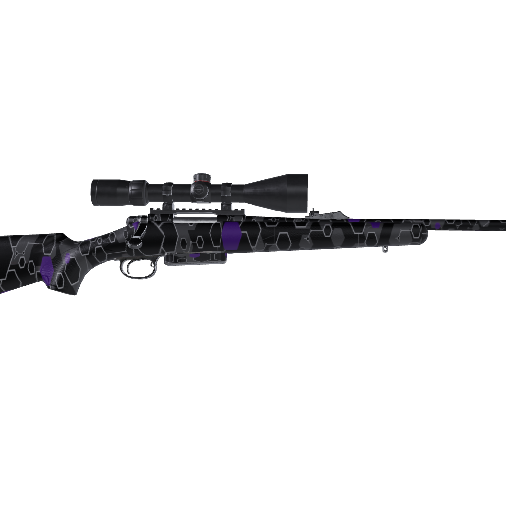 Rifle Hex DNA Purple Gun Skin Vinyl Wrap