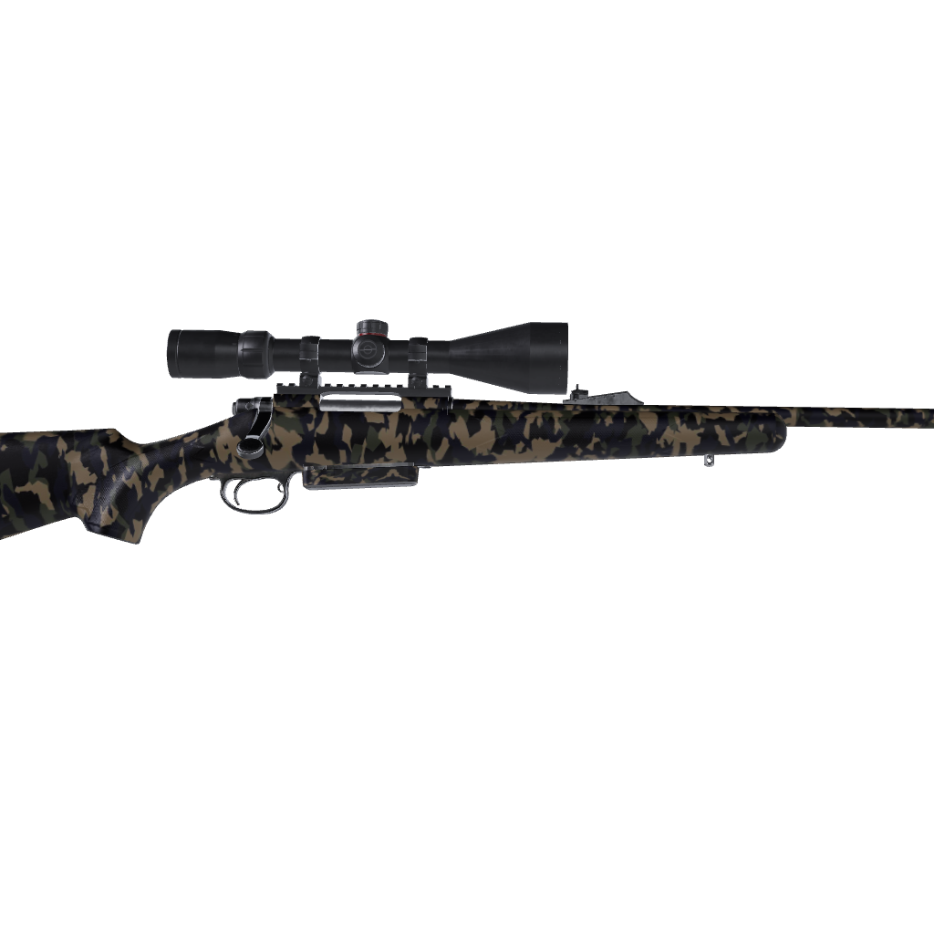 Rifle Erratic Militant Blue Camo Gun Skin Vinyl Wrap