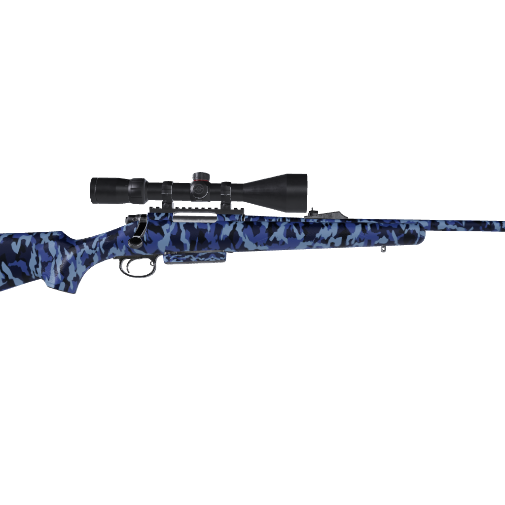 Rifle Erratic Blue Urban Night Camo Gun Skin Vinyl Wrap