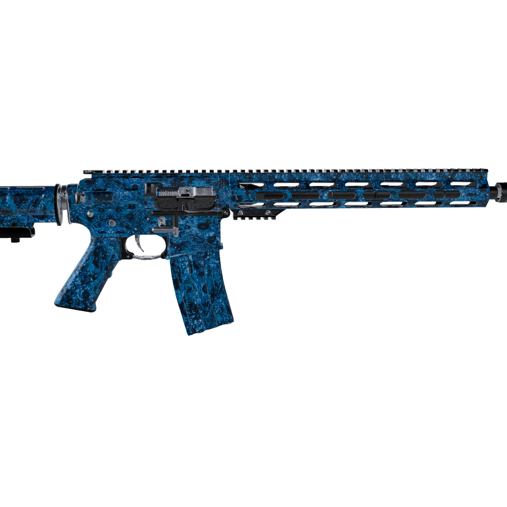 AR 15 Toadaflage Blue Camo Gun Skin Vinyl Wrap