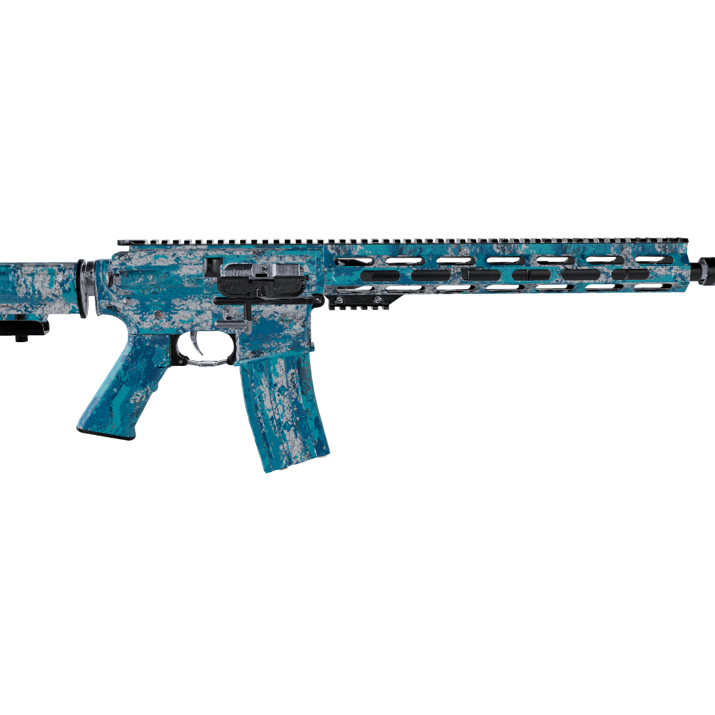 AR 15 Veil Wideland Mariner Camo Gun Skin Vinyl Wrap