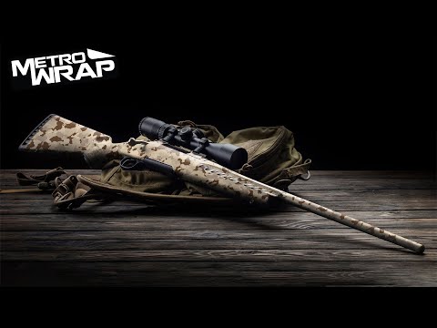 Rifle Cumulus Militant Charcoal Camo Gun Skin Vinyl Wrap