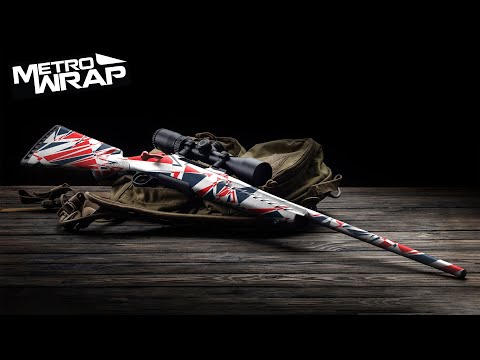 Rifle Sharp America Camo Gun Skin Vinyl Wrap