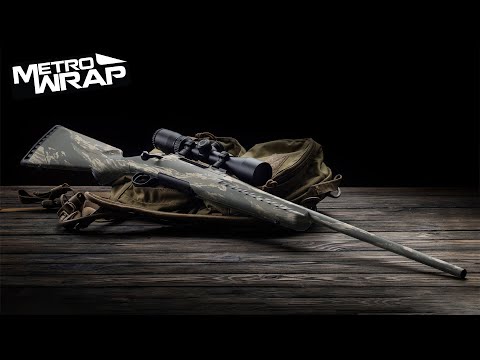 Rifle Vietnam Tiger Stripe Snow Gun Skin Vinyl Wrap