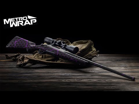 Rifle Vivid Hex Purple Gun Skin Vinyl Wrap