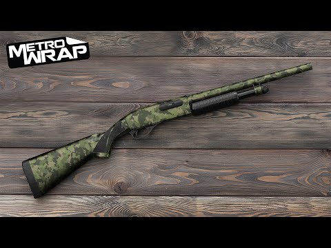 Shotgun Cumulus Army Green Camo Gun Skin Vinyl Wrap