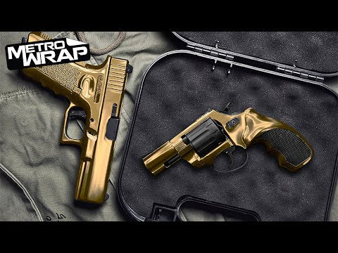  GOLD HOOK Pistol Skin Heavy Duty Vinyl Gun Wrap with Matte  Finish Waterproof Non-Reflective - Made in USA (FITS Any Handgun) : Sports  & Outdoors