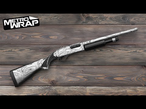 Shotgun Damascus Tiffany Blue Gun Skin Vinyl Wrap