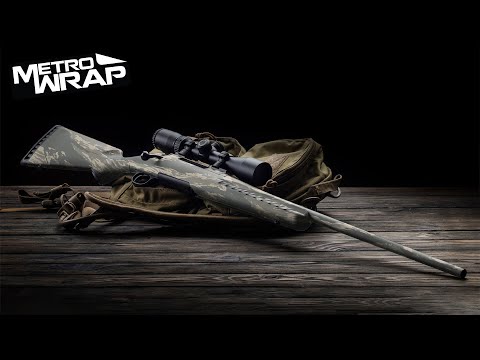 Rifle Vietnam Tiger Stripe Militant Charcoal Gun Skin Vinyl Wrap