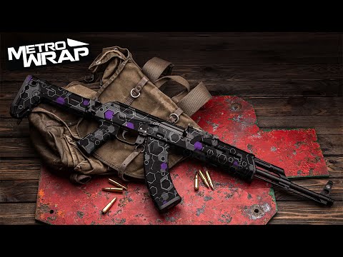 AK 47 Hex DNA Elite Purple Gun Skin Vinyl Wrap