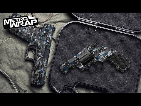 Pistol & Revolver Digital Green Tiger Camo Gun Skin Vinyl Wrap