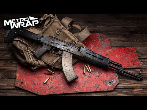 AK 47 Galaxy Retro Gun Skin Vinyl Wrap