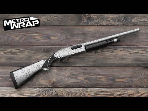 Shotgun Stone Bianco Carrara Marble Gun Skin Vinyl Wrap