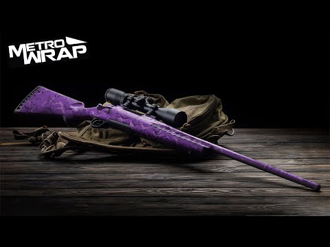 Rifle Battle Storm Elite Purple Camo Gun Skin Vinyl Wrap