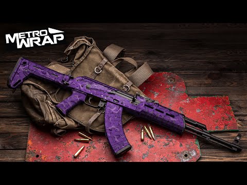 AK 47 Battle Storm Elite Pink Camo Gun Skin Vinyl Wrap