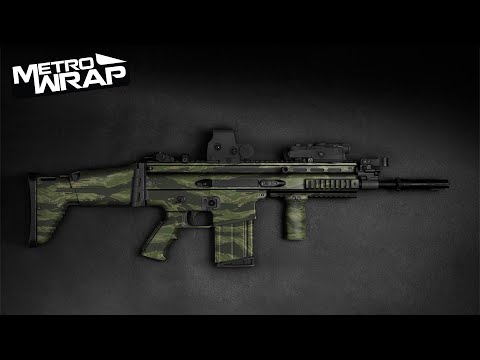 Tactical Vietnam Tiger Stripe Jungle Gun Skin Vinyl Wrap