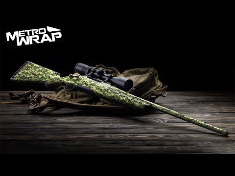 Rifle Classic Army Green Camo Gun Skin Vinyl Wrap