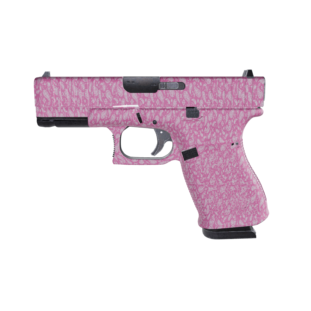 Pistol & Revolver Bandana Pink & White Gun Skin