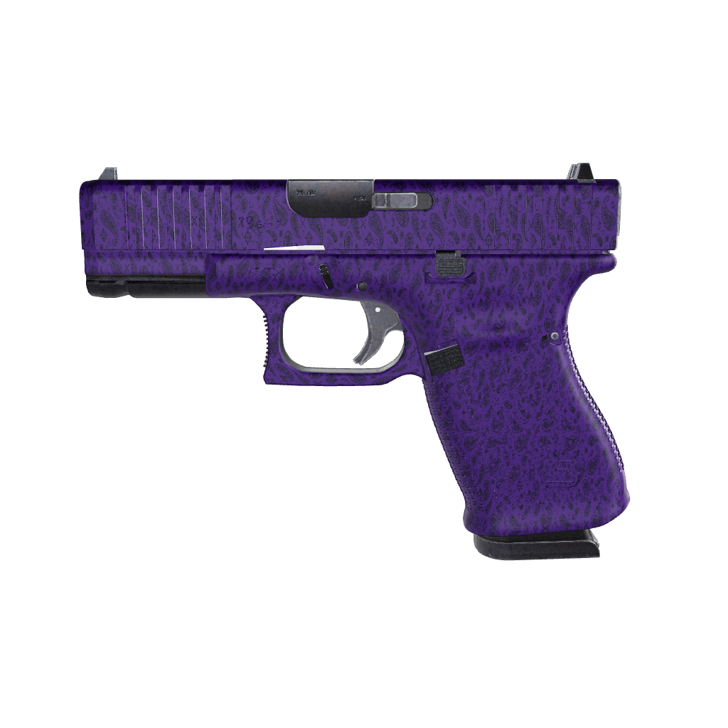 Pistol & Revolver Bandana Purple & Black Gun Skin