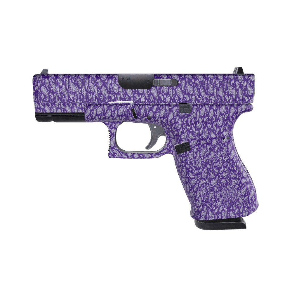 Pistol & Revolver Bandana Purple & White Gun Skin