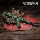 Bandana Green White AK 47 Gun Skin Vinyl Wrap