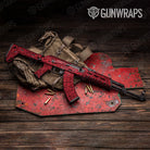Bandana Red Black AK 47 Gun Skin Vinyl Wrap