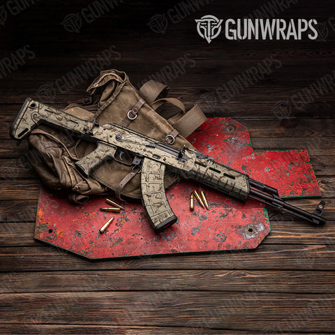 Battle Storm Camo AK-47 Gun Skin Vinyl Wraps