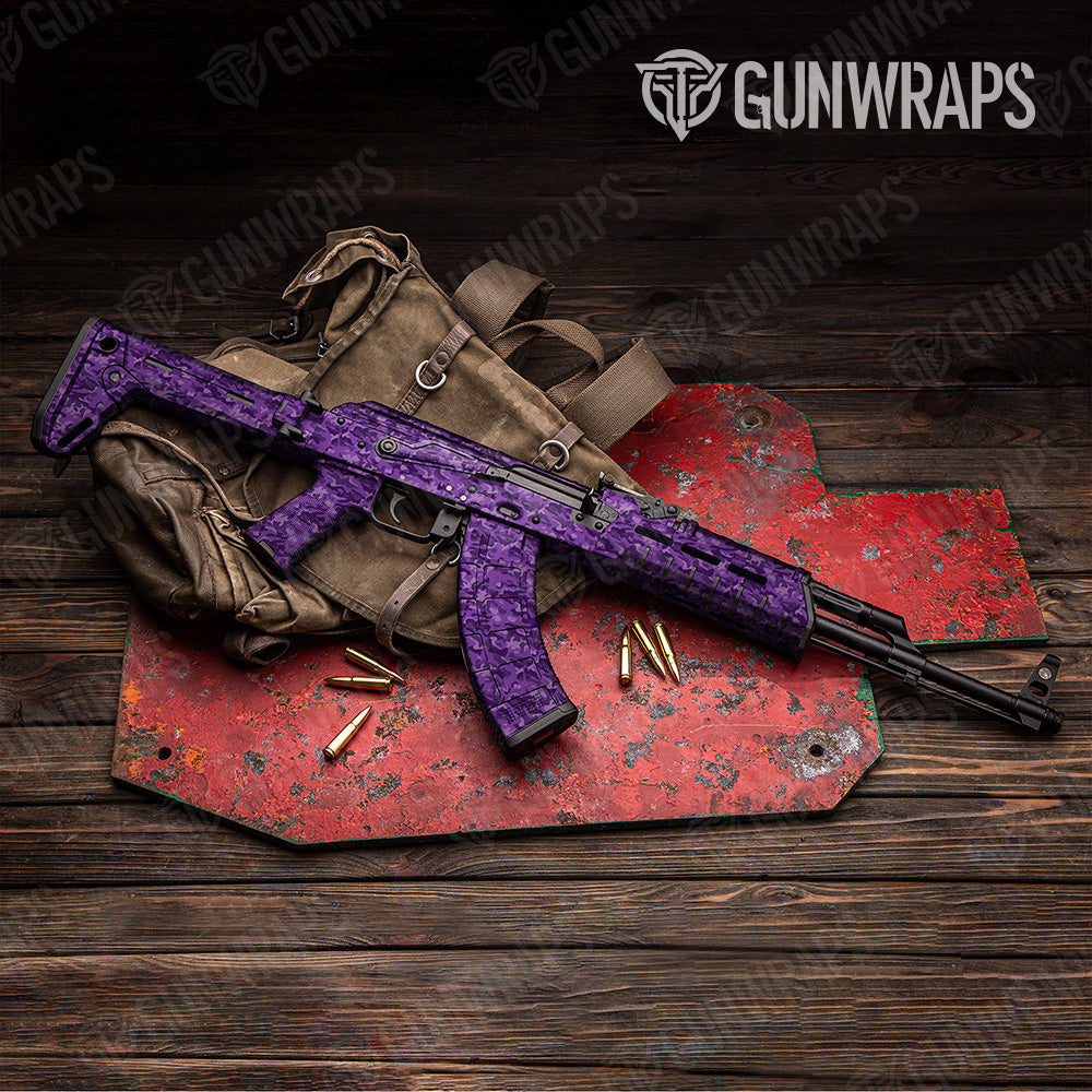 Classic Elite Purple Camo AK 47 Gun Skin Vinyl Wrap