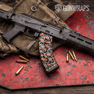 Classic Orange Tiger Camo AK 47 Mag Gun Skin Vinyl Wrap