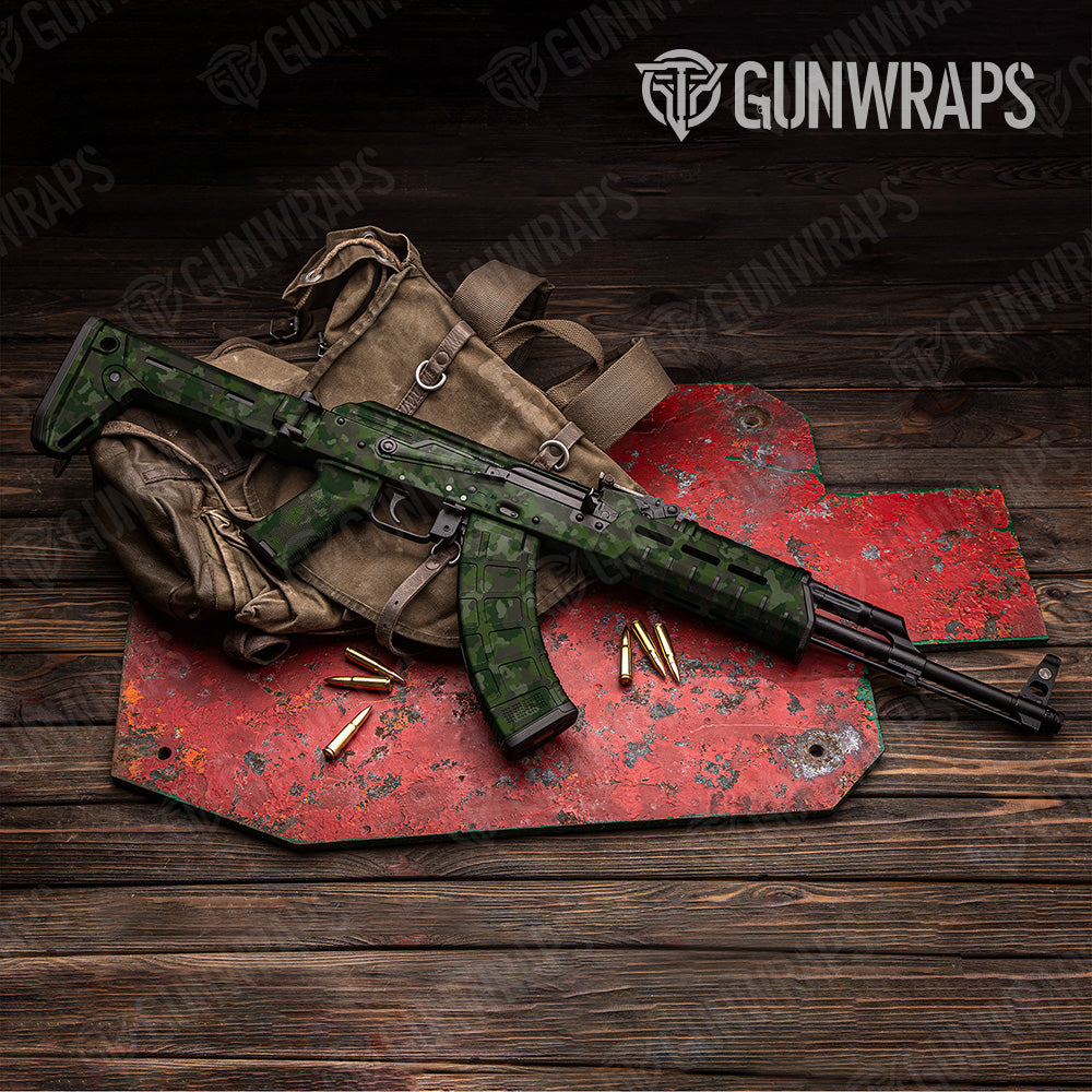 Cumulus Army Dark Green Camo AK 47 Gun Skin Vinyl Wrap
