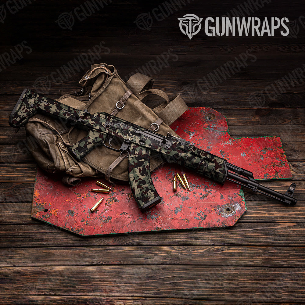 Cumulus Militant Blood Camo AK 47 Gun Skin Vinyl Wrap