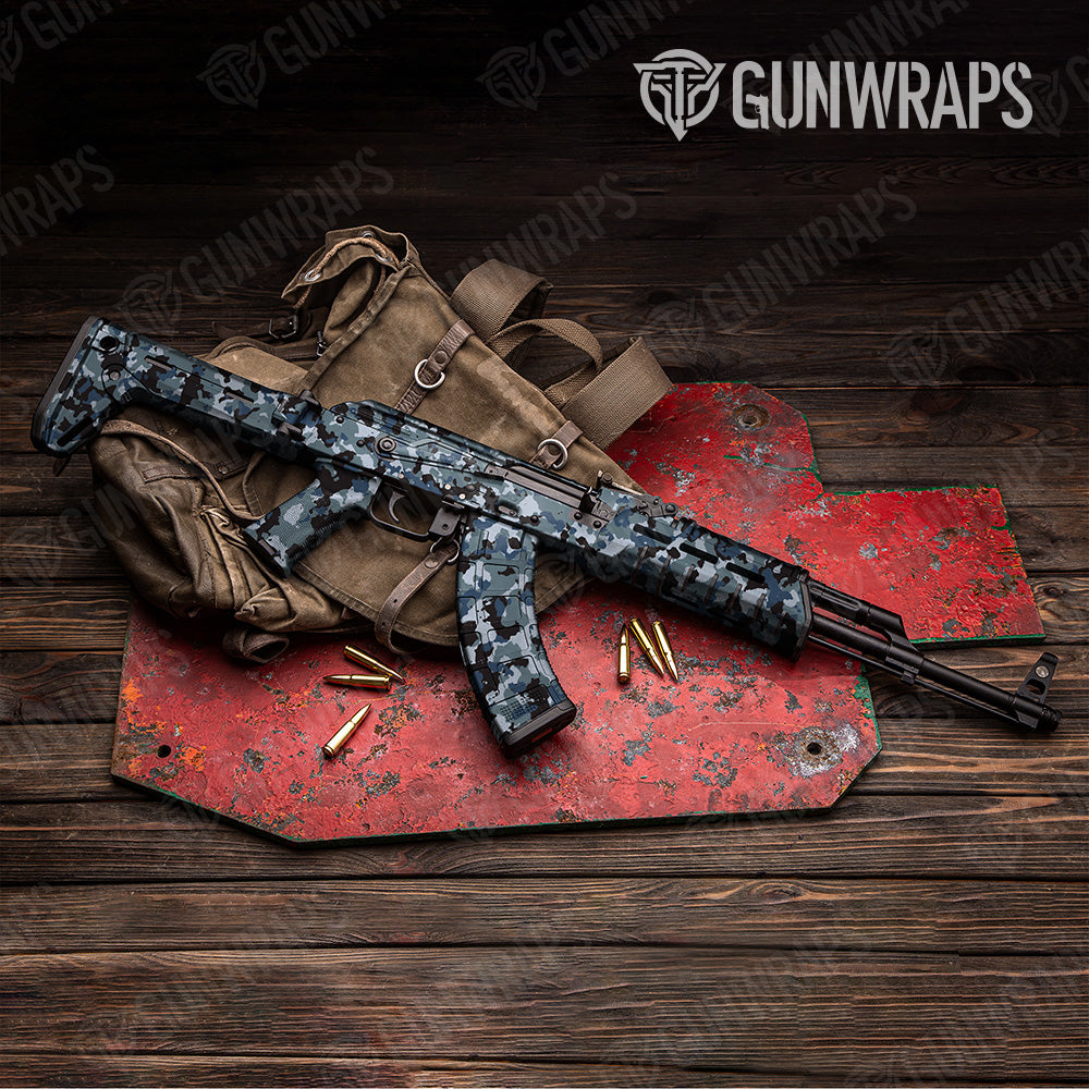 Cumulus Navy Camo AK 47 Gun Skin Vinyl Wrap