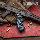 Cumulus Blue Tiger Camo AK 47 Mag Gun Skin Vinyl Wrap