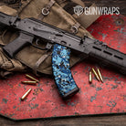 Digital Baby Blue Camo AK 47 Mag Gun Skin Vinyl Wrap