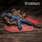 Digital Blue Urban Night Camo AK 47 Gun Skin Vinyl Wrap