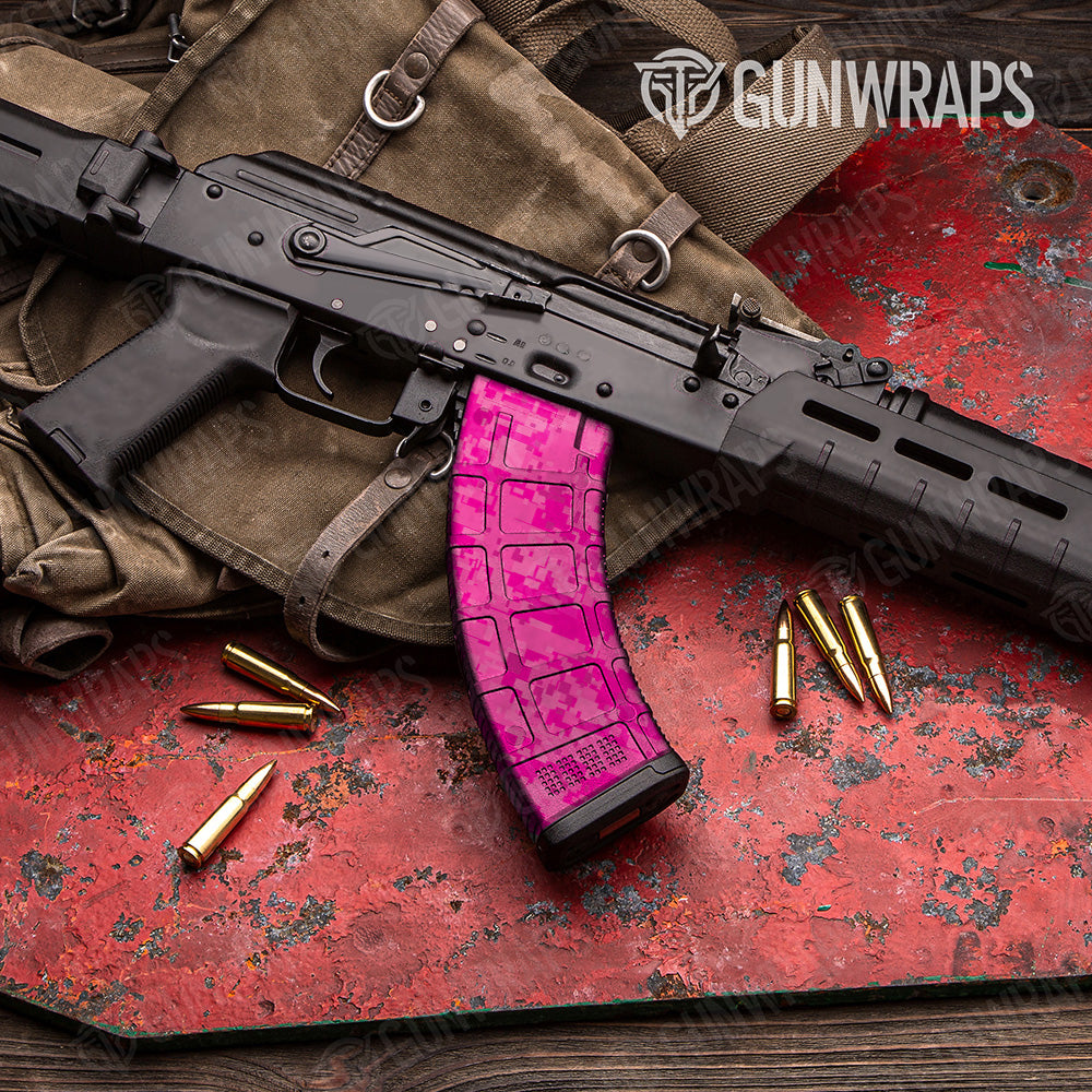 pink digital camo gun