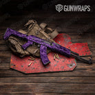 Digital Elite Purple Camo AK 47 Gun Skin Vinyl Wrap