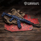 Erratic Blue Midnight Camo AK 47 Gun Skin Vinyl Wrap