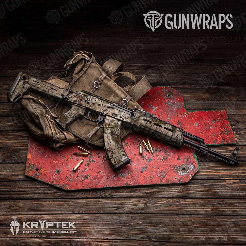 AK 47 Kryptek Highlander Camo Gun Skin Vinyl Wrap
