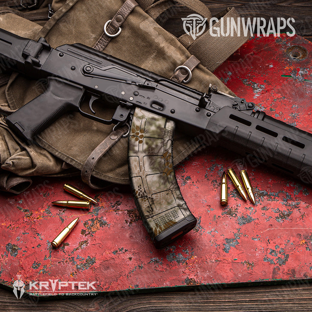 Kryptek Highlander Camo AK 47 Mag Gun Skin Vinyl Wrap