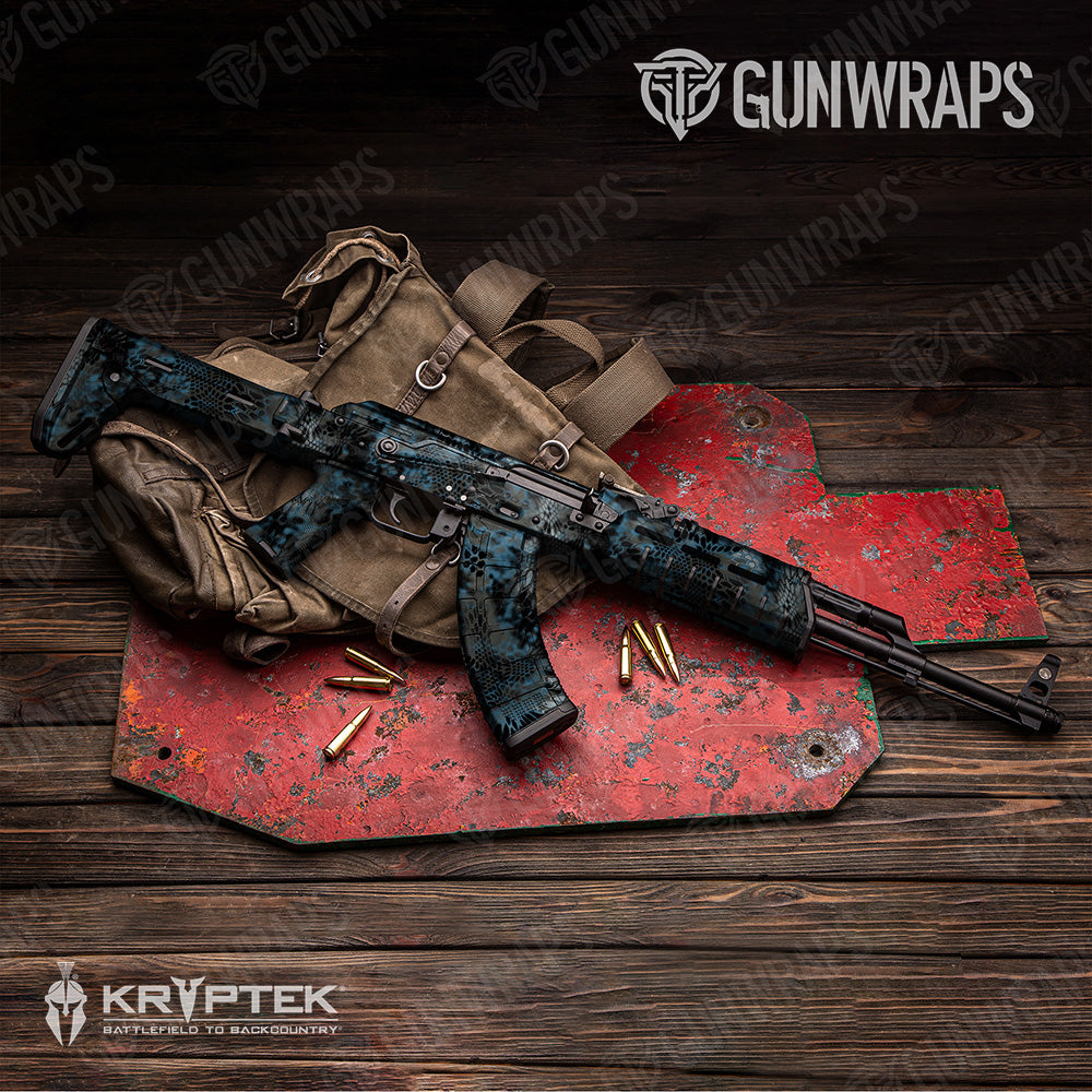 AK 47 Kryptek Neptune Camo Gun Skin Vinyl Wrap