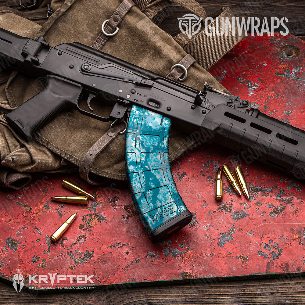 AK 47 Mag Kryptek Obskura Shallows Camo Gun Skin Vinyl Wrap