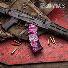 Sharp Magenta Tiger Camo AK 47 Mag Gun Skin Vinyl Wrap