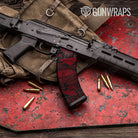 Sharp Vampire Red Camo AK 47 Mag Gun Skin Vinyl Wrap