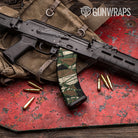 Sharp Woodland Camo AK 47 Mag Gun Skin Vinyl Wrap