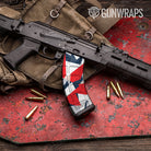 Shattered America Camo AK 47 Mag Gun Skin Vinyl Wrap