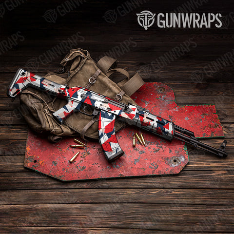Shattered Camo AK-47 Gun Skin Vinyl Wraps