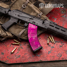 Shattered Elite Magenta Camo AK 47 Mag Gun Skin Vinyl Wrap