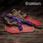 Shattered Elite Purple Camo AK 47 Gun Skin Vinyl Wrap