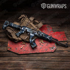 Shattered Navy Camo AK 47 Gun Skin Vinyl Wrap